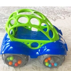 Oball Go Grippers Red Yellow Car Baby Rattle